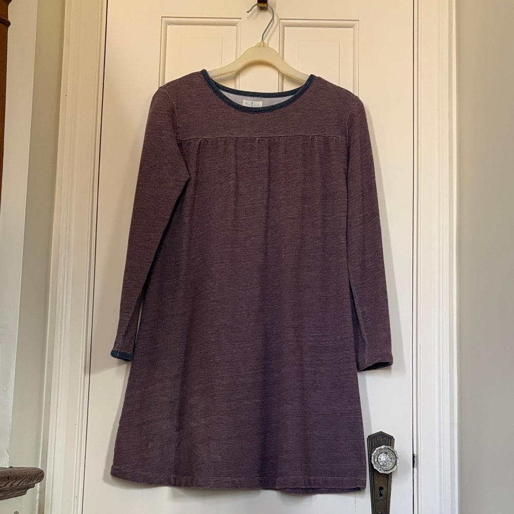 Plum Long Sleeve Kids Dress